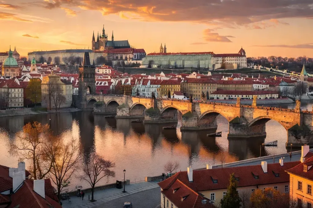 Vue panoramique de Prague depuis Hradčany
