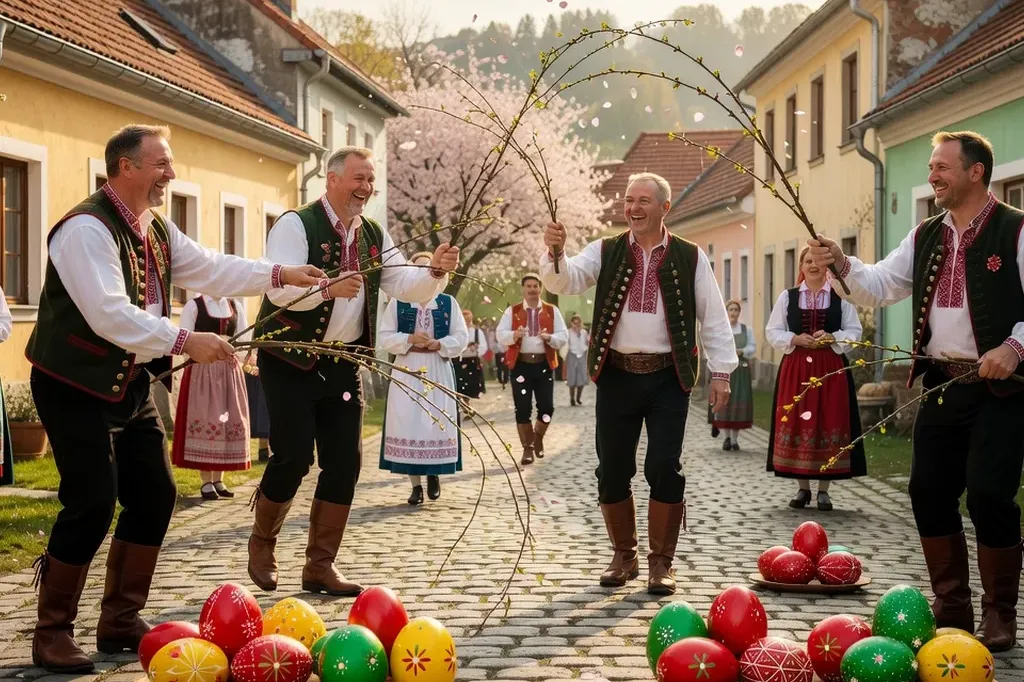 Célébration de Velikonoce (Pâques tchèques)