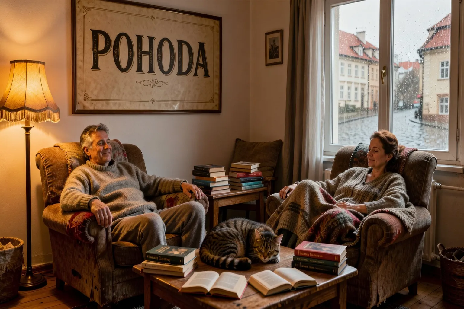 Pohoda zachycena v útulném českém interiéru