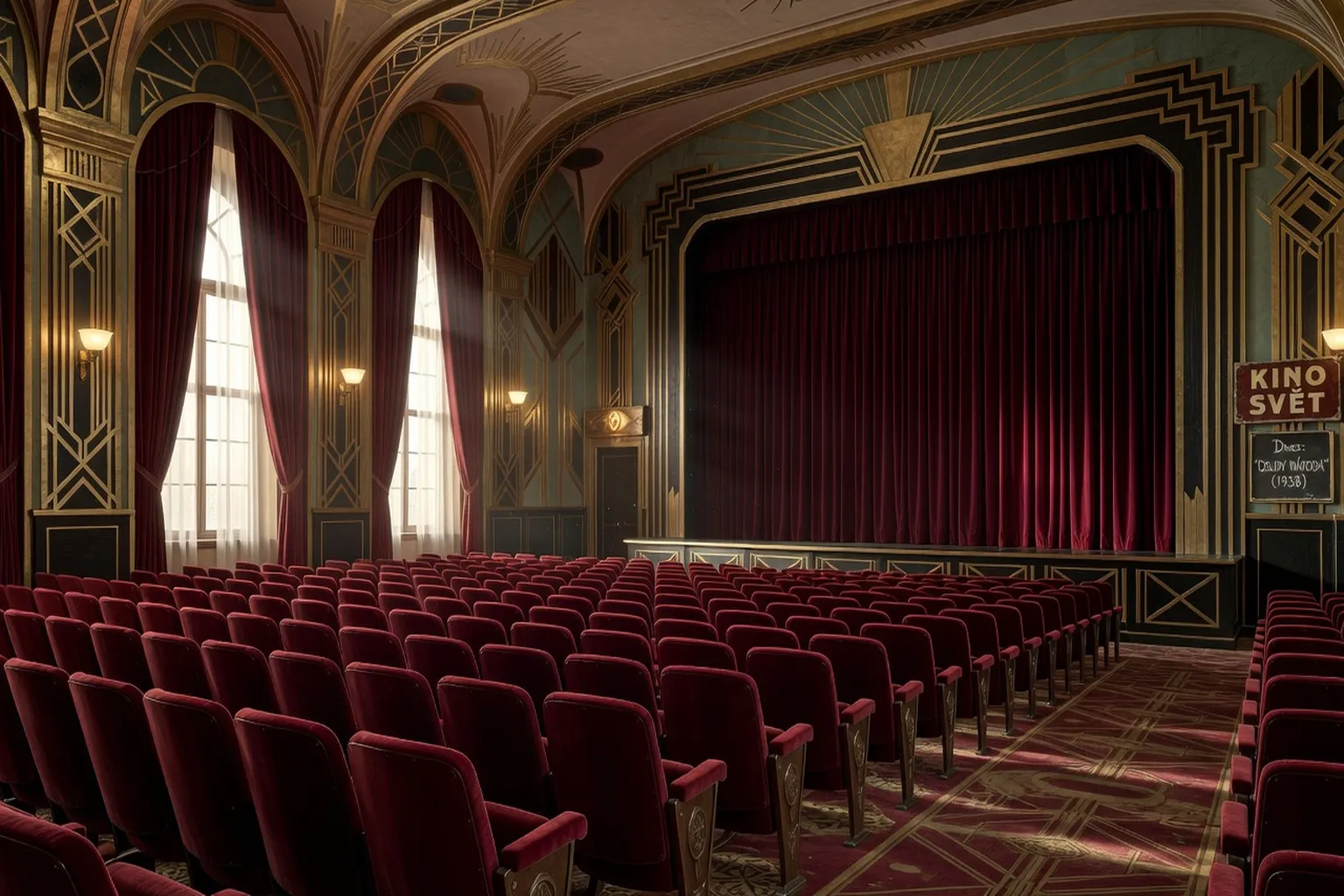 Záběr z filmového ateliéru Barrandov — centrum české kinematografie