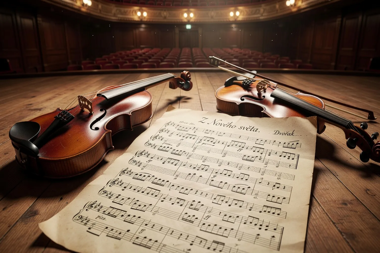 Dvořákova partitura Novosvětské symfonie
