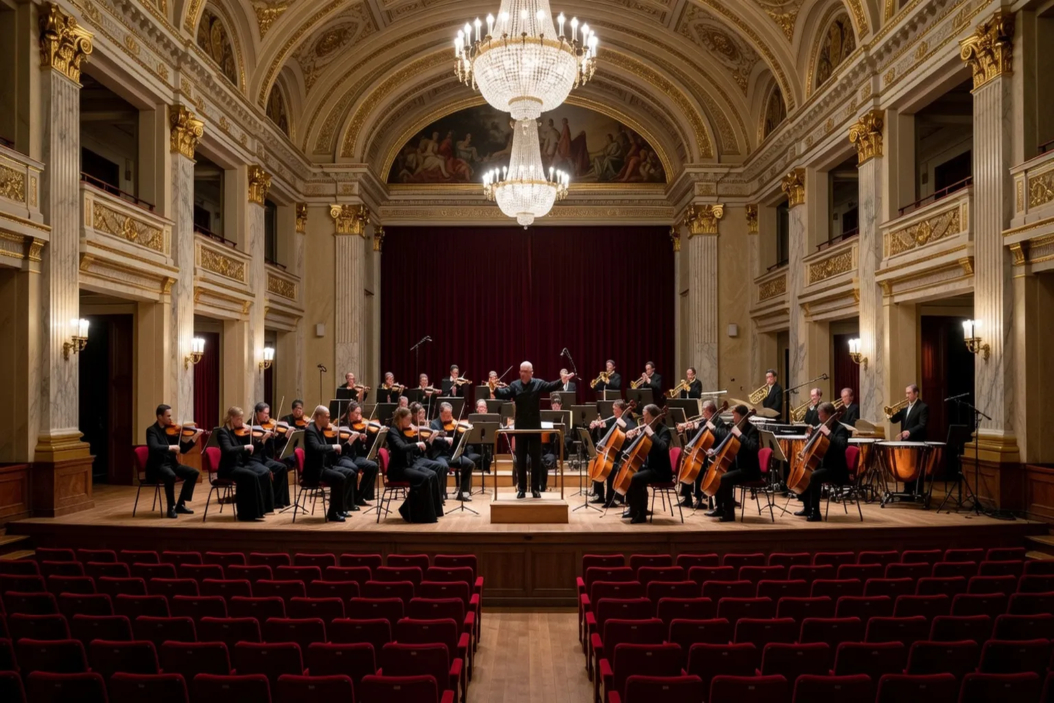 Česká filharmonie v Rudolfinu při slavnostním koncertu