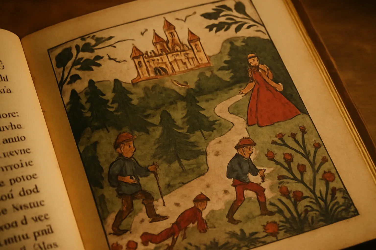 Illustration du folklore tchèque et slovaque, tradition des pohádky