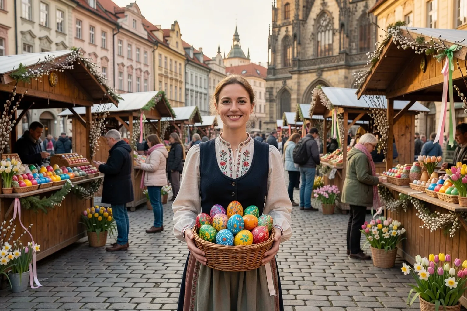 Pâques en République tchèque : pomlázka, kraslice et marchés