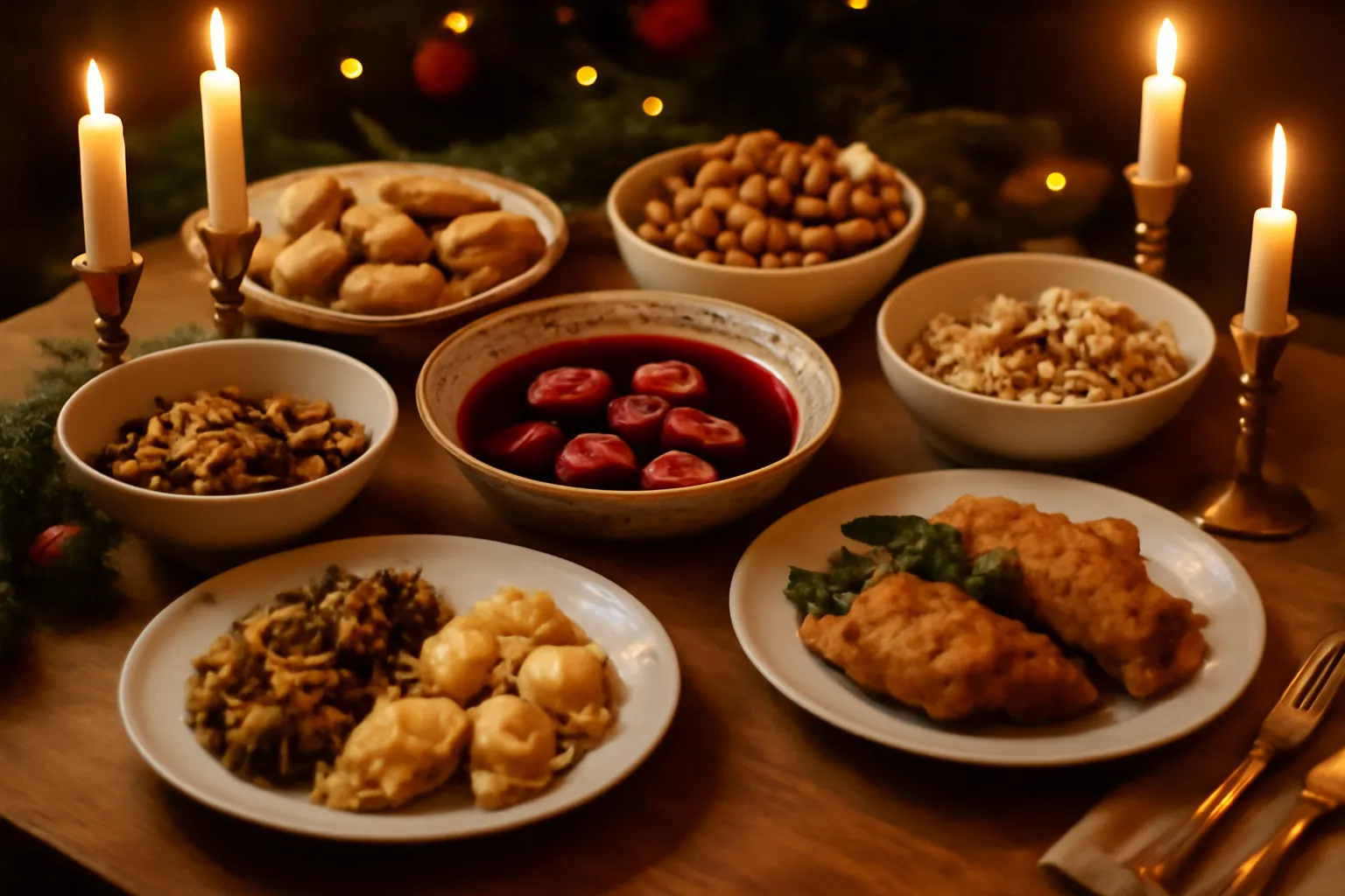 Le réveillon de Noël tchèque : traditions, carpe et petits rituels